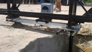 Купить сваи для ворот в Северск. Заказать ворота на сваях под ключ от 21672 руб
